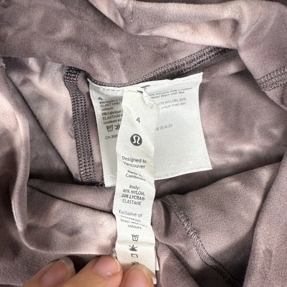 Lululemon Align High-Rise Leggings Size 4 & Align Shine Bra Size 6 Diamond Dye - Picture 3 of 11